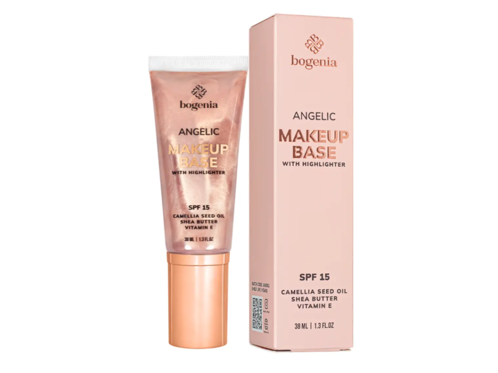 База під макіяж з хайлайтером Bogenia ANGELIC Makeup Base with Highlighter BG612 001, 38 мл