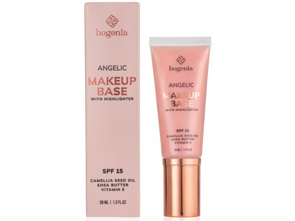 База під макіяж з хайлайтером Bogenia ANGELIC Makeup Base with Highlighter BG612 002, 38 мл