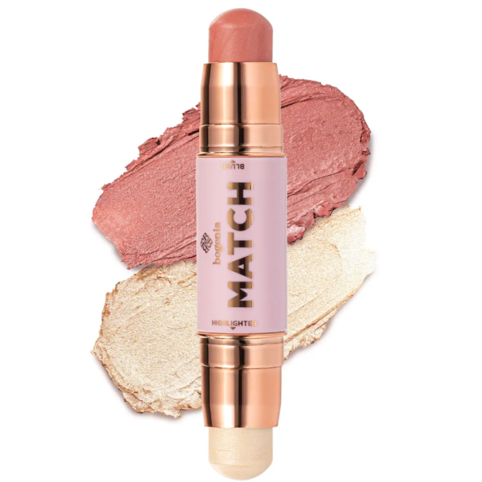 Xайлайтер та румʼяна Bogenia Match Stick Highlighter & Blush BG637 001