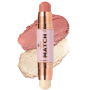 Xайлайтер та румʼяна Bogenia Match Stick Highlighter & Blush BG637 001
