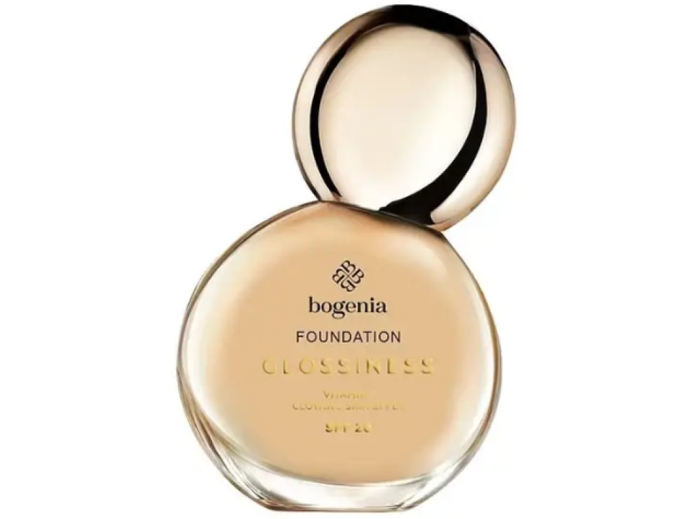 Зволожувальна тональна основа Bogenia Glossiness BG600 Beige Jasmine 005 30 мл