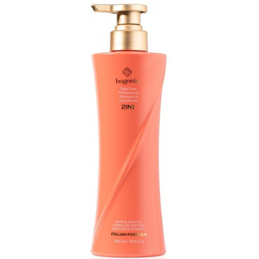 Шампунь і кондиціонер для волосся 2в1 Bogenia Daily Care Professional Shampoo & Conditioner BG460, 500 мл