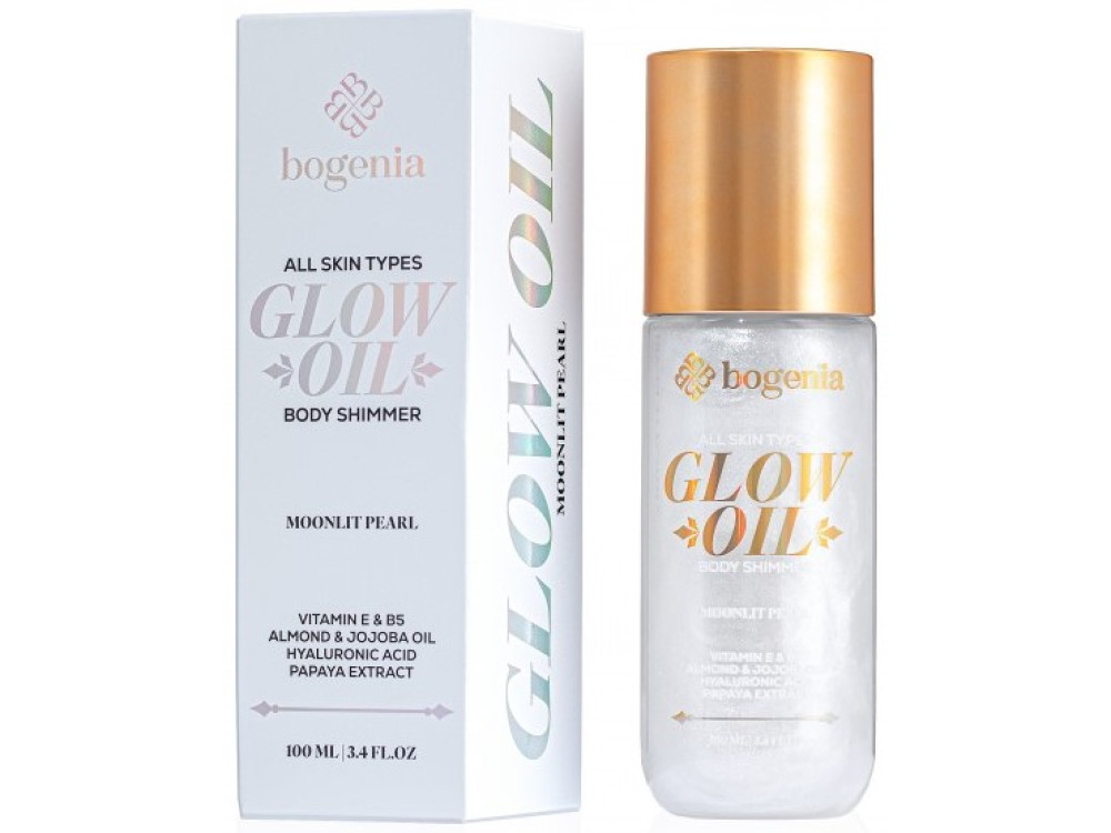 Олія-шимер для тіла Bogenia Glow Oil Body Shimmer BG462 001 Moonlit Pearl 100 мл