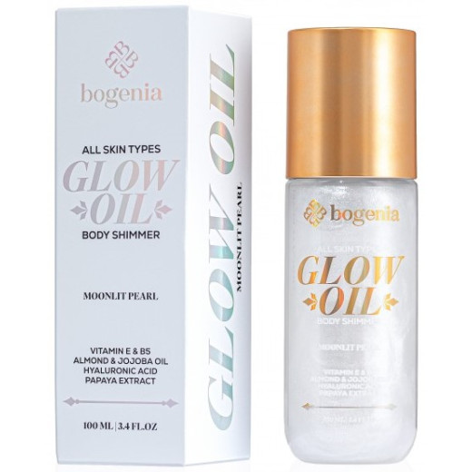 Олія-шимер для тіла Bogenia Glow Oil Body Shimmer BG462 001 Moonlit Pearl 100 мл