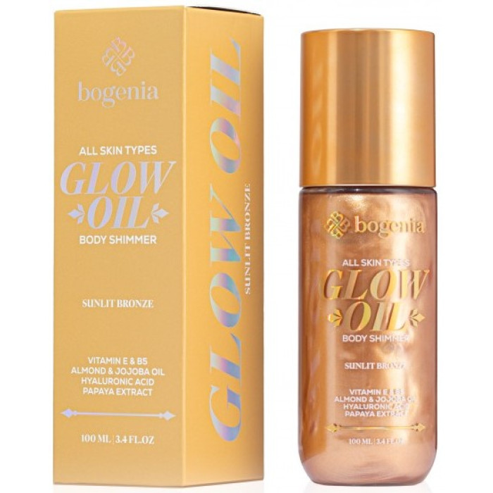 Олія-шимер для тіла Bogenia BG462 Glow Oil Body Shimmer 006 Sunlit Bronze, 100 мл