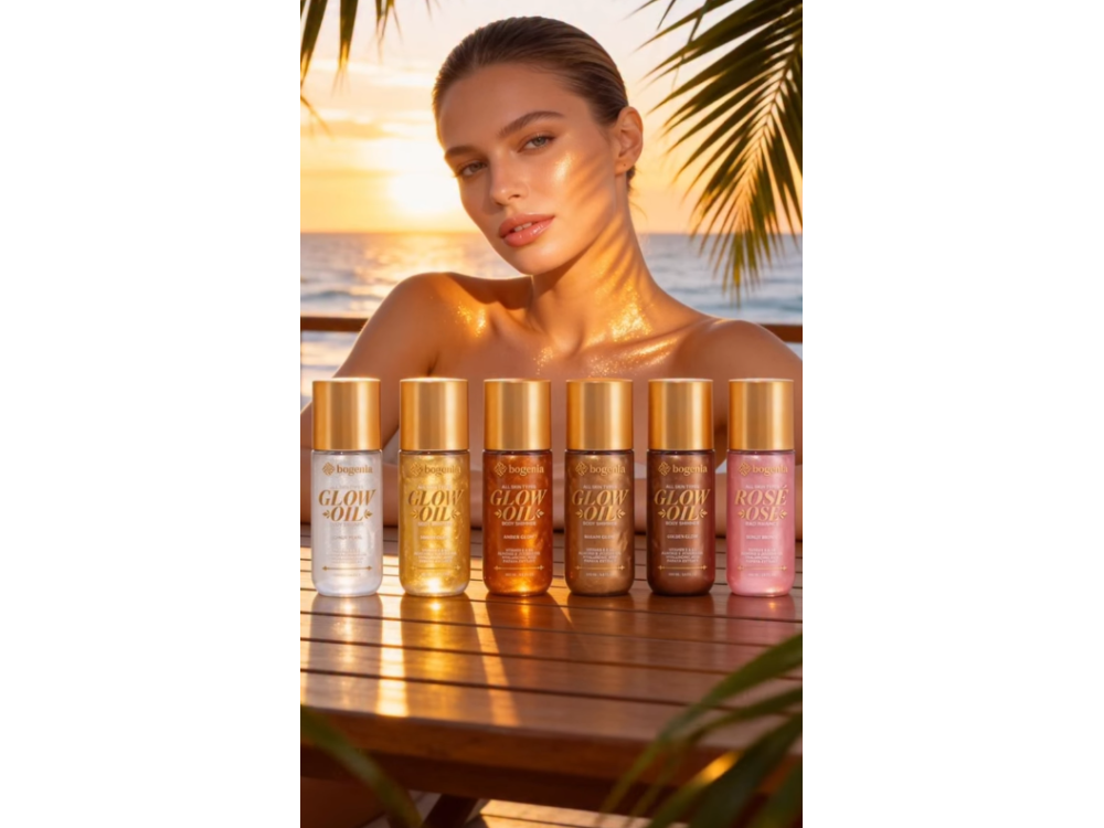 Олія-шимер для тіла Bogenia Glow Oil Body Shimmer BG462 001 Moonlit Pearl 100 мл