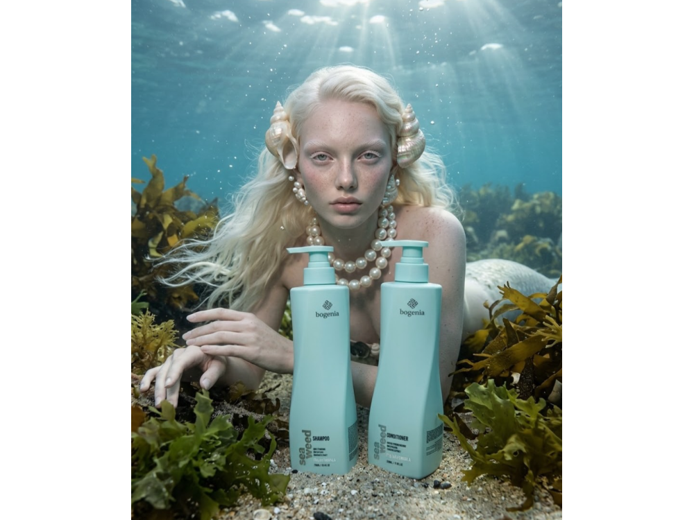 Кондиціонер для волосся Bogenia Seaweed Conditioner BG464 №002 з екстрактом морських водоростей, 500 мл