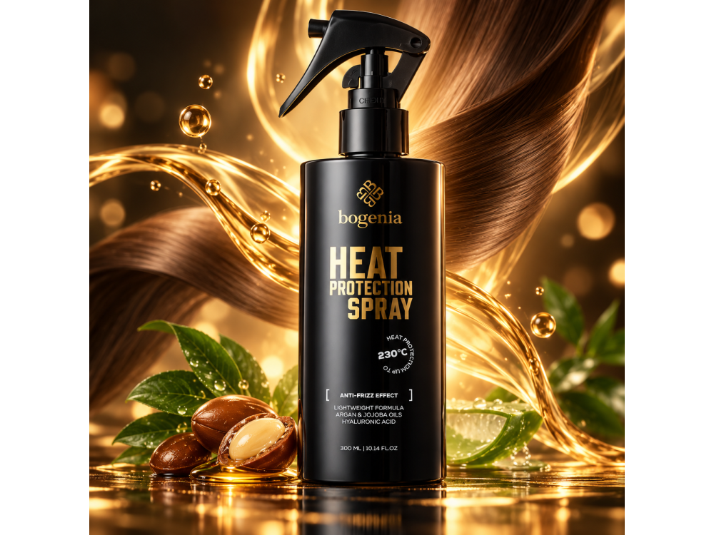 Термозахисний спрей для волосся Bogenia Heat Protection Spray BG467 №001, 300 мл