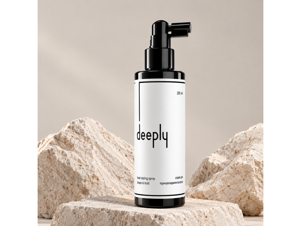 Спрей для термоукладання волосся Deeply heat styling spray shape & hold DP0048, 200 мл