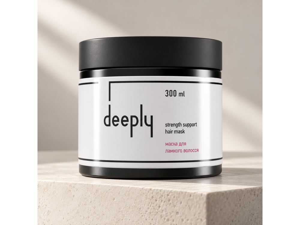Маска для ламкого волосся Deeply strength support hair mask DP0043, 300 мл