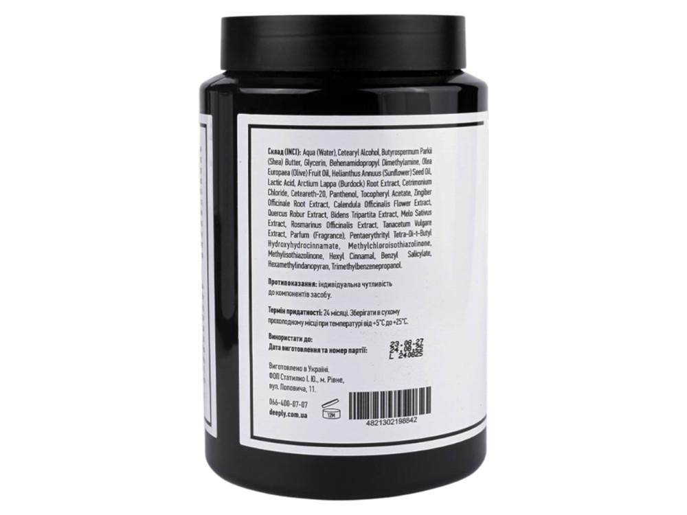 Відновлююча маска для волосся Deeply restoring hair mask DP0006 (1000 мл)