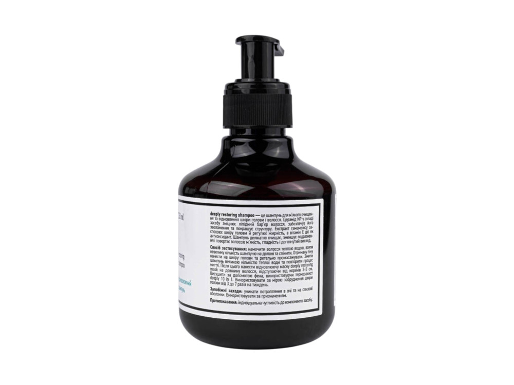 Відновлюючий шампунь для волосся Deeply restoring shampoo DP0031, 250 мл