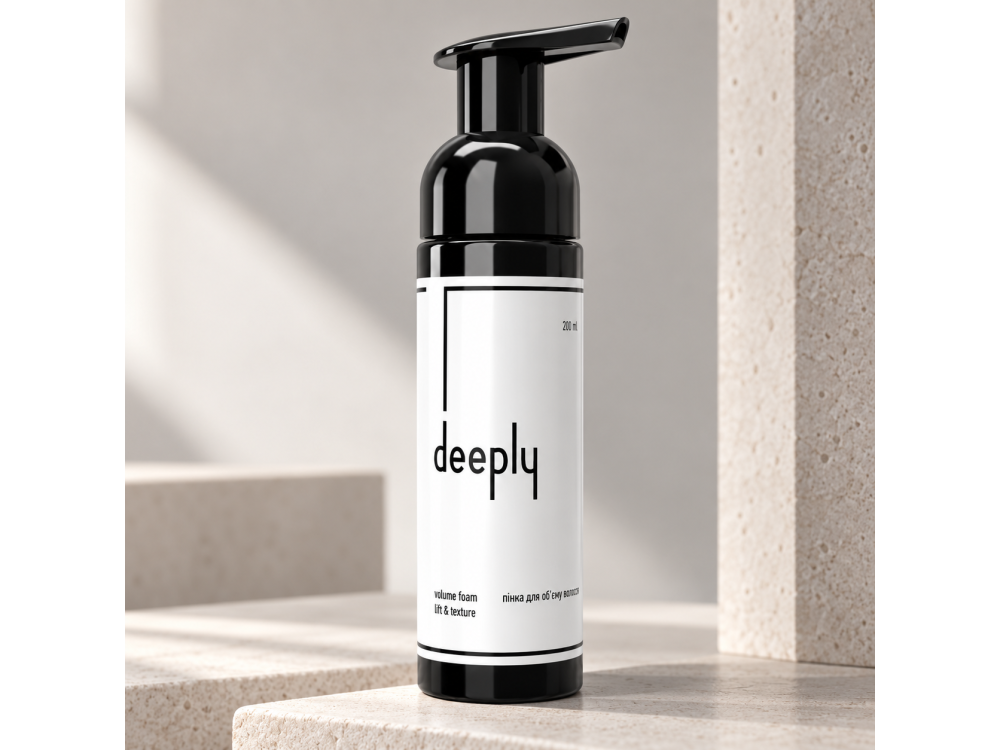 Пінка для об'єму волосся Deeply volume foam lift & texture DP0050, 200 мл