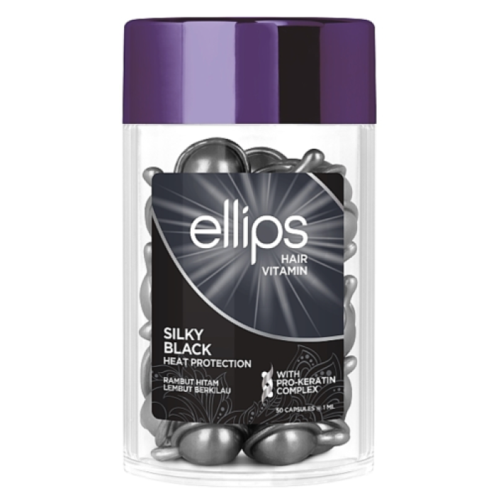 Капсули для волосся Ellips Hair Vitamin Шовкова ніч з Про-Кератиновим Комплексом, 50 шт по 1мл