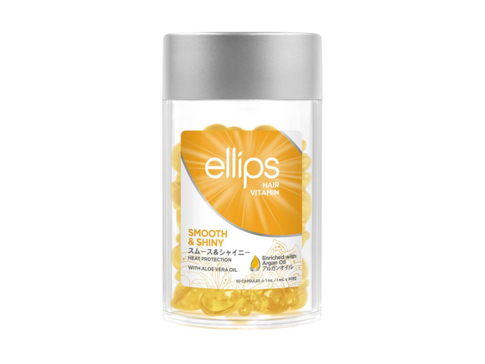 Капсули для зміцнення волосся Ellips Hair Vitamin Розкішне сяйво з олією алое вера, 50 шт по 1мл