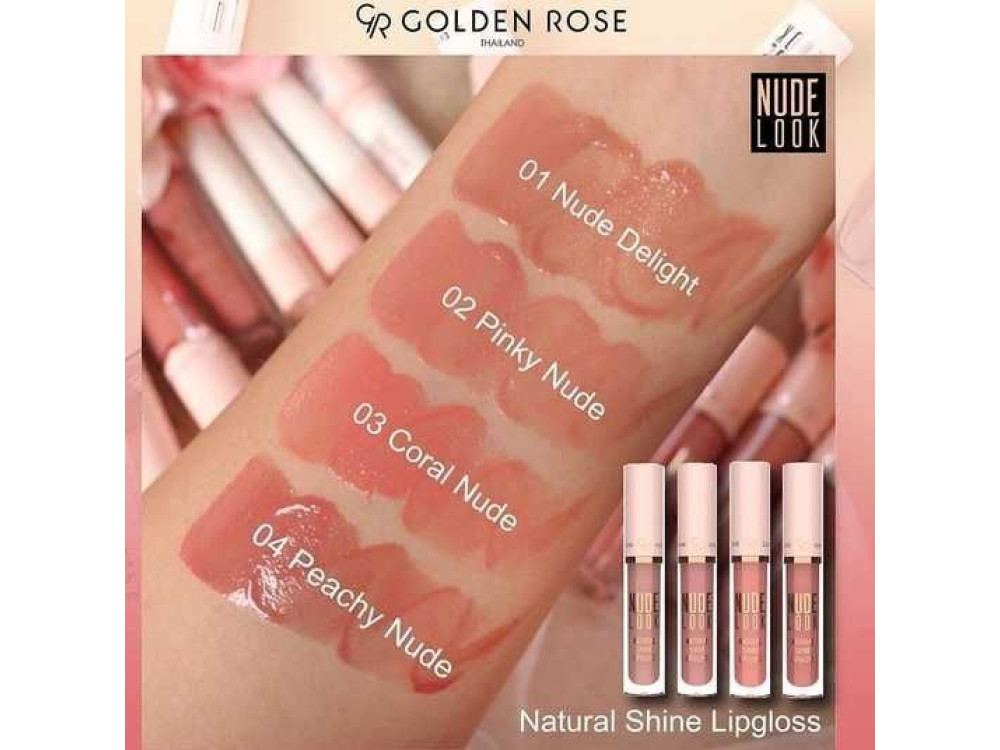 Блиск для губ Golden Rose Nude Look Natural Shine Lipgloss 01