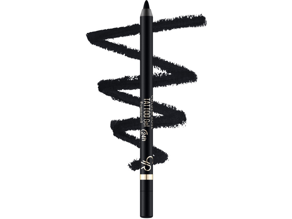 Гель-олівець для очей Golden Rose Tattoo Gel Eye Pencil 101 Noir