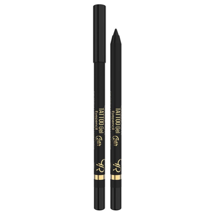 Гель-олівець для очей Golden Rose Tattoo Gel Eye Pencil 101 Noir