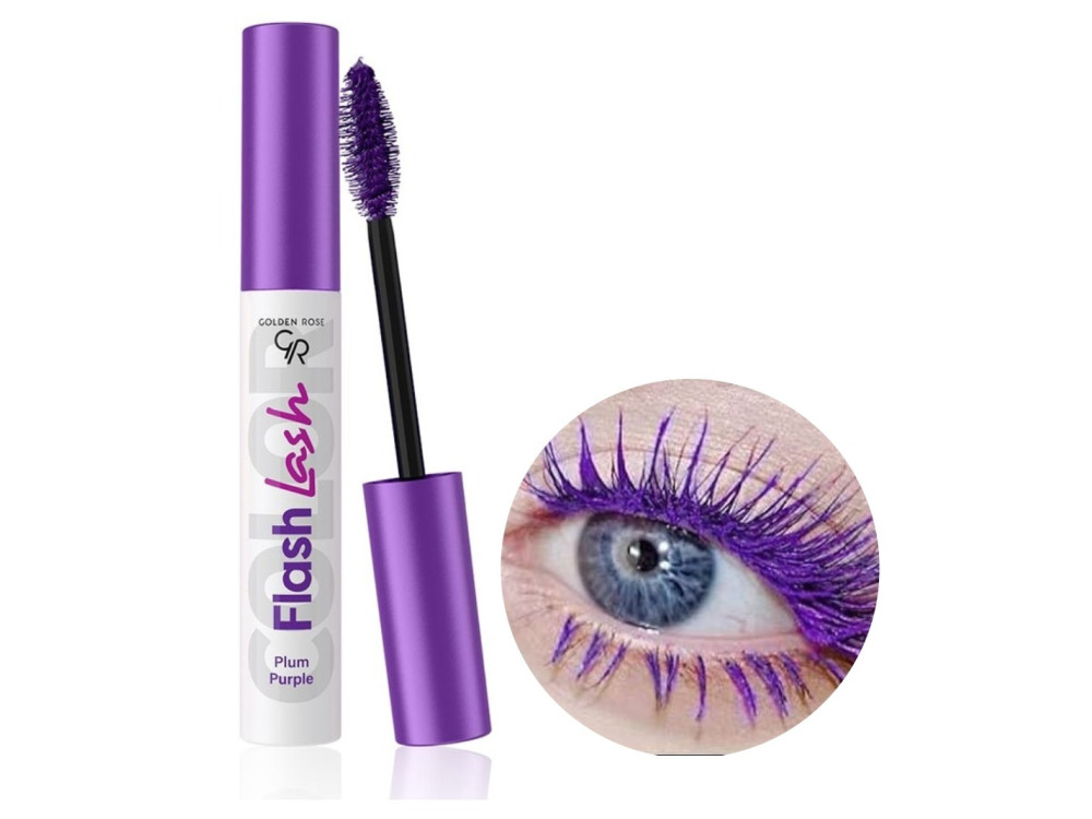 Туш для вій Golden Rose Flash Lash Colored Mascara 07 Plum Purple 