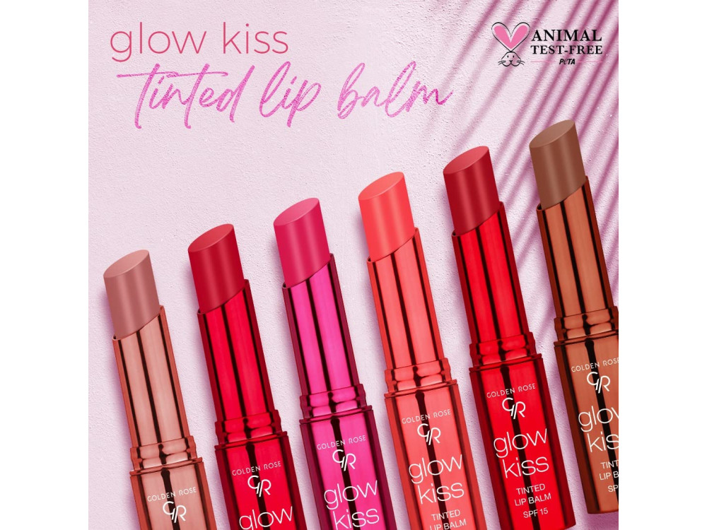 Помада-бальзам-тінт для губ Golden Rose Glow Kiss Tinted Lip Balm SPF 15 04