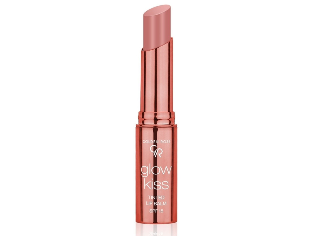 Помада-бальзам-тінт для губ Golden Rose Glow Kiss Tinted Lip Balm SPF 15 01