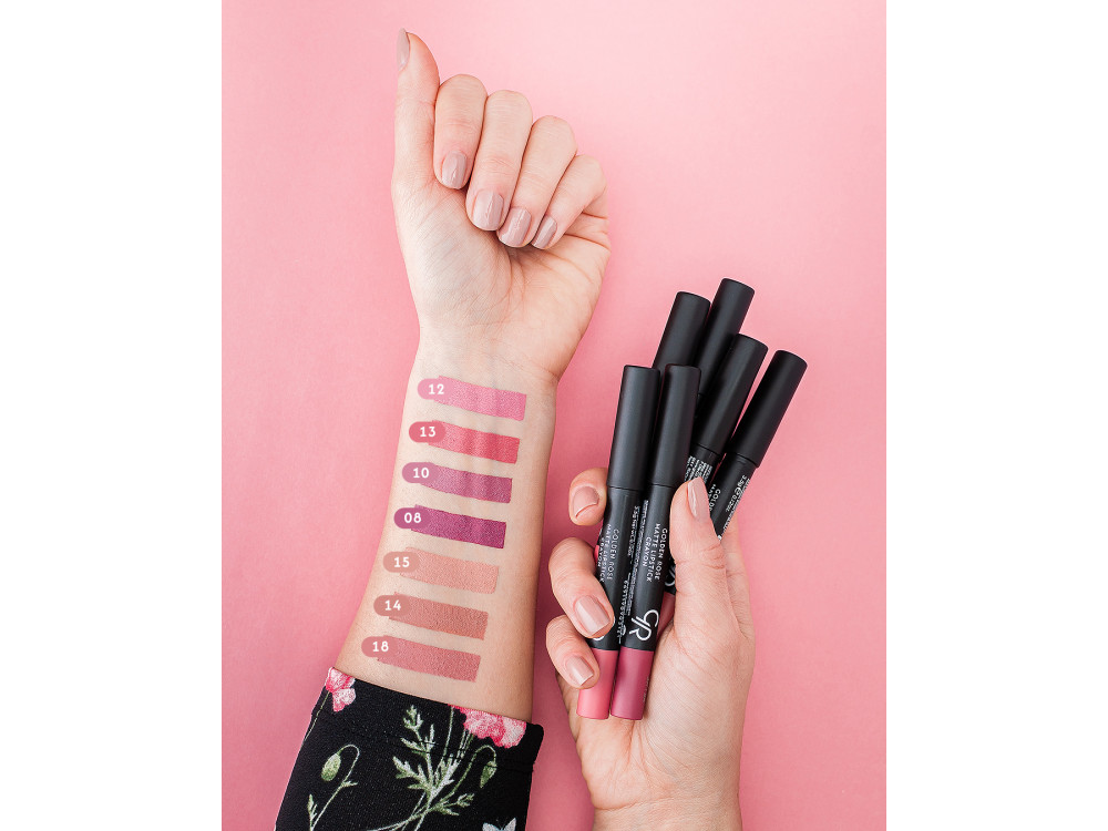 Помада-олівець Golden Rose Matte Crayon Lipstick 08