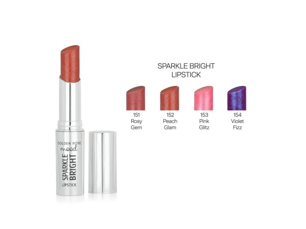 Помада для губ Golden Rose Mood Sparkle Bright 152 Peach Glam