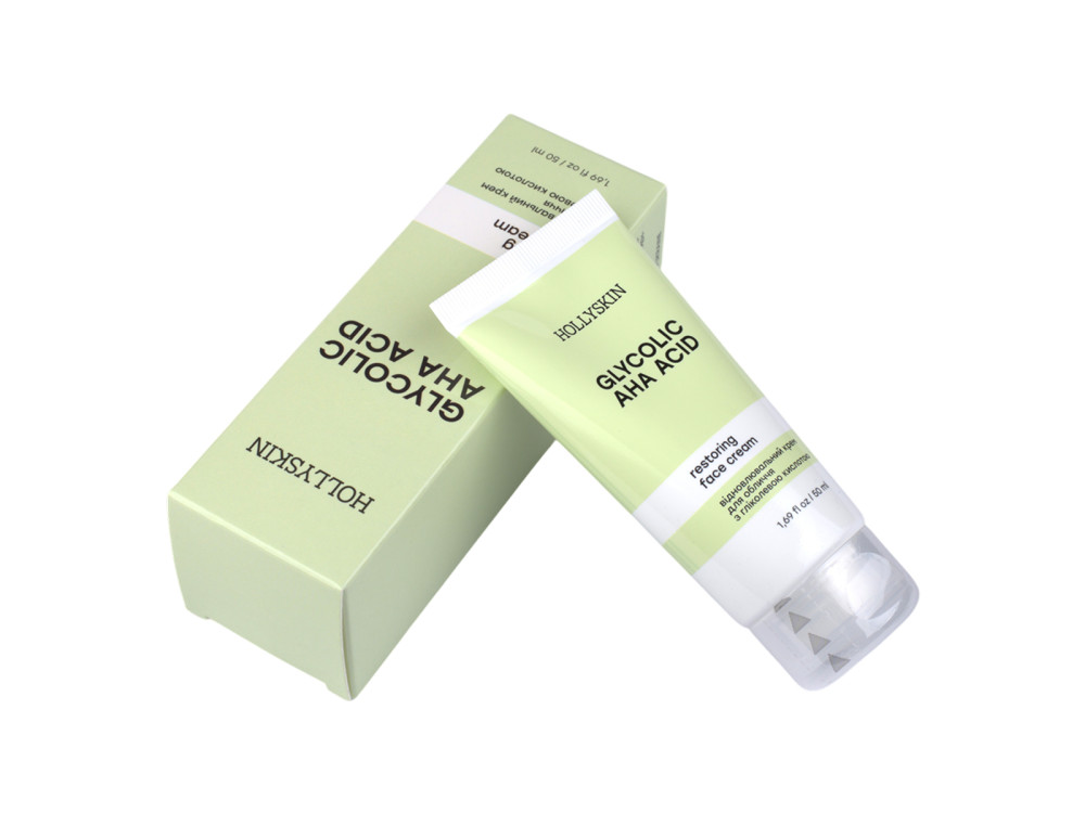 Відновлювальний крем для обличчя з гліколевою кислотою HOLLYSKIN Glycolic AHA Acidr Face Cream 50ml