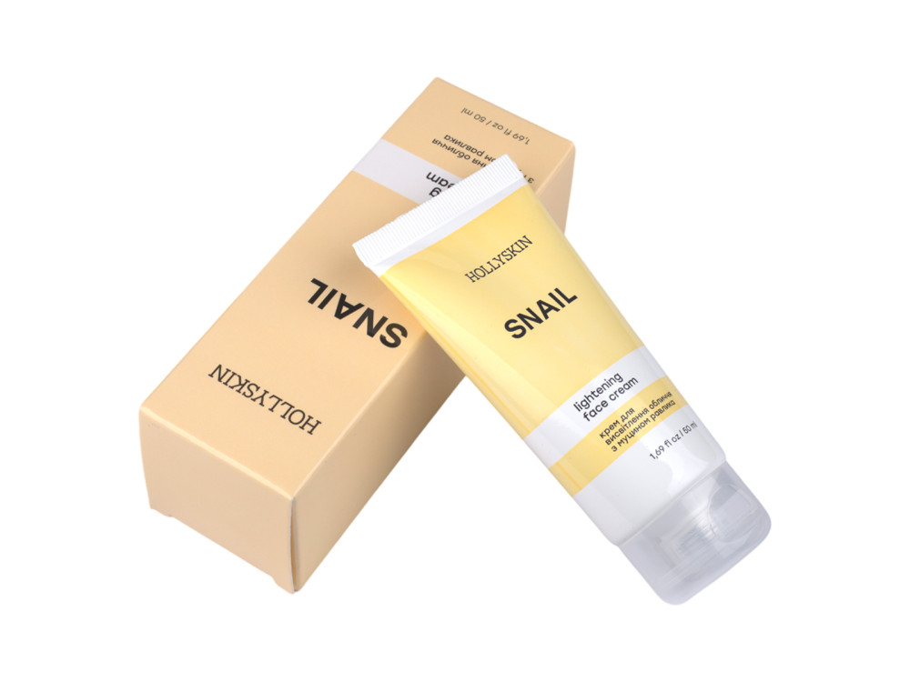 Крем для висвітлення  обличчя з муцином равлика HOLLYSKIN Snail Face Cream 50ml