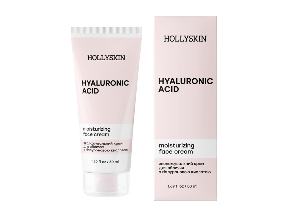 Зволожувальний крем для обличчя з гіалуроновою кислотою HOLLYSKIN Hyaluronic Acid Face Cream 50ml