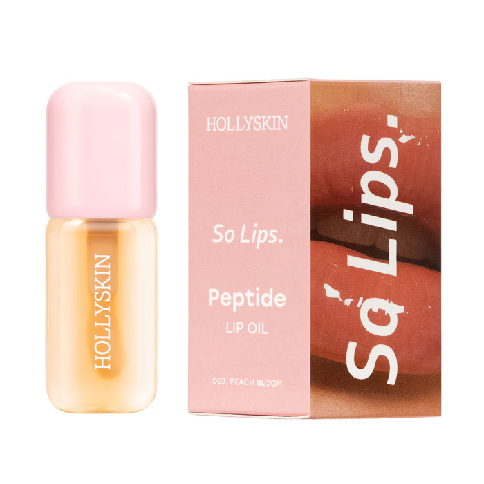 Зволожувальна олія для губ HOLLYSKIN So Lips Peptide Lip Oil 002 Peach Bloom