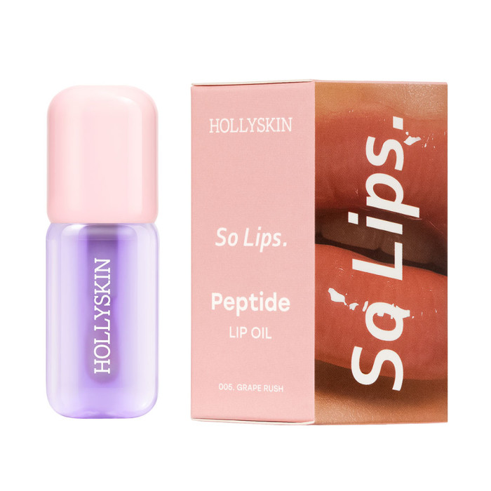 Зволожувальна олія для губ HOLLYSKIN So Lips Peptide Lip Oil 005 Grape Rush