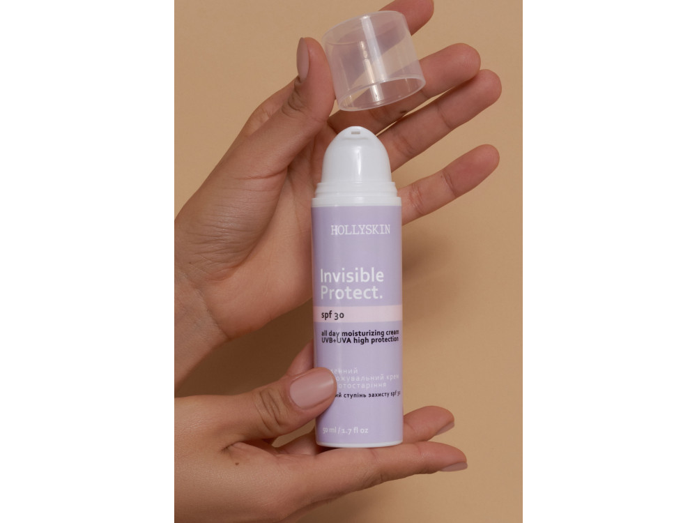 Щоденний зволожувальний крем від фотостаріння HOLLYSKIN Invisible Protect SPF 30