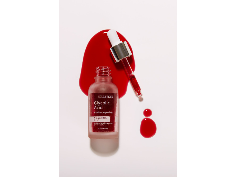 Кислотна сироватка-пілінг для обличчя HOLLYSKIN Glycolic Acidr 30ml