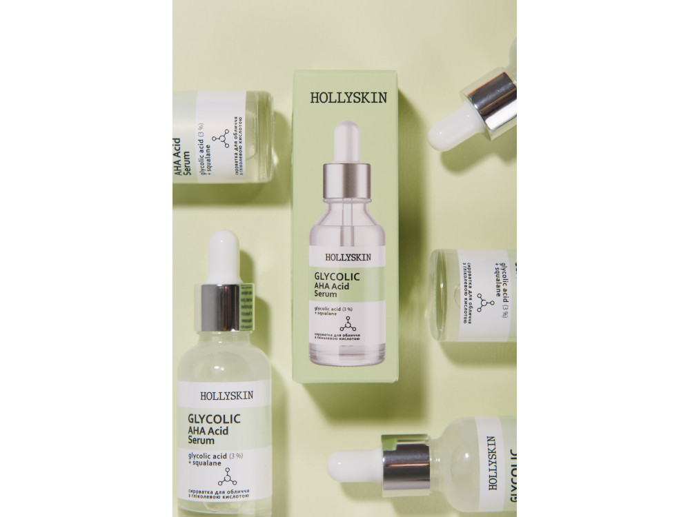 Сироватка для обличчя HOLLYSKIN Glycolic AHA Acid  Serum 30 ml