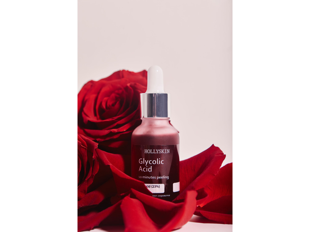 Кислотна сироватка-пілінг для обличчя HOLLYSKIN Glycolic Acidr 30ml