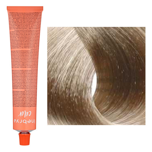 Крем-фарба для волосся Inebrya Color 8/1 світло-русявий попелястий 100 мл