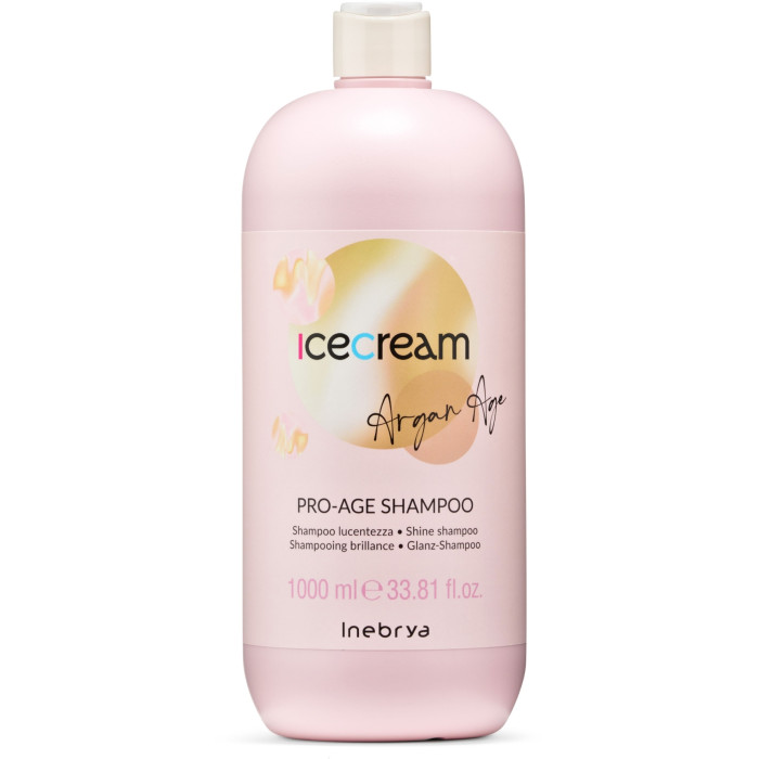 Шампунь з аргановою олією для фарбованого волосся Inebrya Pro-Age Shampoo Argan Oil 1000 мл
