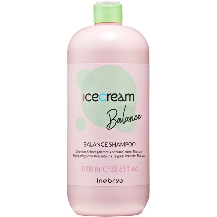 Шампунь для жирного волосся Inebrya Ice Cream balance shampoo, 1000 мл