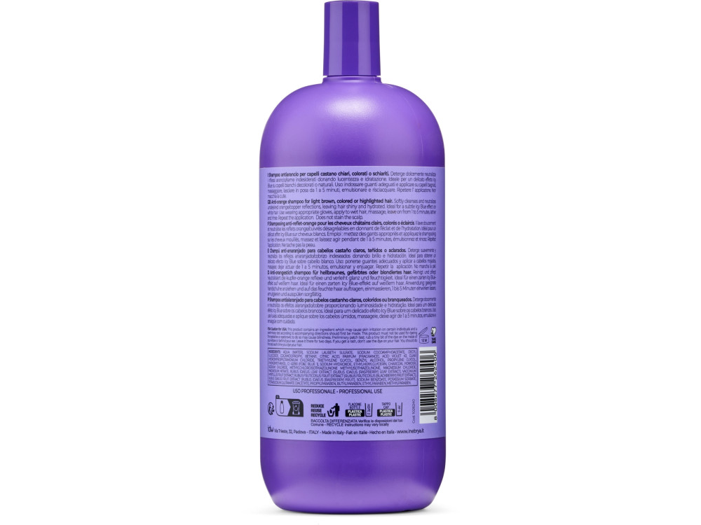 Шампунь для блонду анти оранж Inebrya Blondesse no-orange shampoo 1000 мл