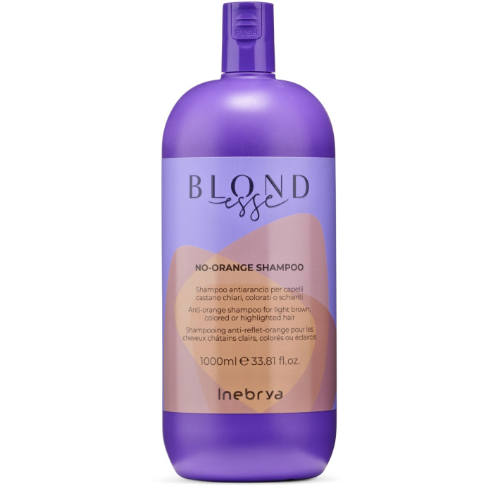 Шампунь для блонду анти оранж Inebrya Blondesse no-orange shampoo 1000 мл