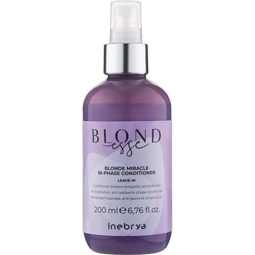 Двофазний кондиціонер для волосся Inebrya blondesse blonde miracle bi-phase conditioner 200 мл