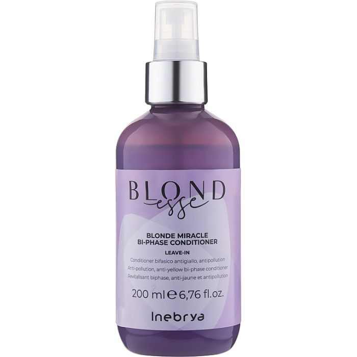 Двофазний кондиціонер для волосся Inebrya blondesse blonde miracle bi-phase conditioner 200 мл