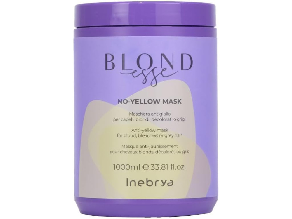 Маска для знебарвленого або сивого волосся Inebrya Blondesse no-yellow mask 1000 мл