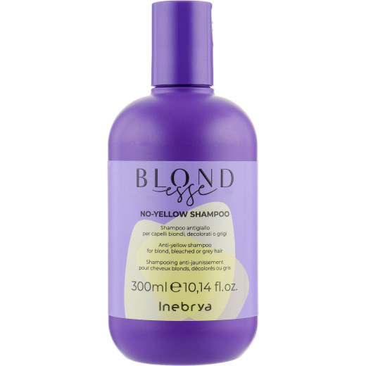 Шампунь для знебарвленого або сивого волосся Inebrya Blondesse no-yellow shampoo 300 мл