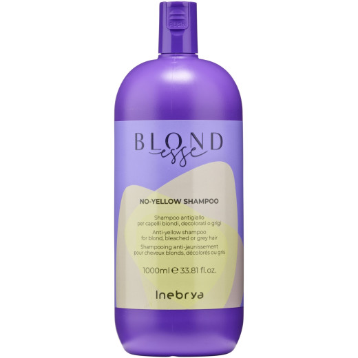 Шампунь для знебарвленого або сивого волосся Inebrya Blondesse no-yellow shampoo 1000 мл
