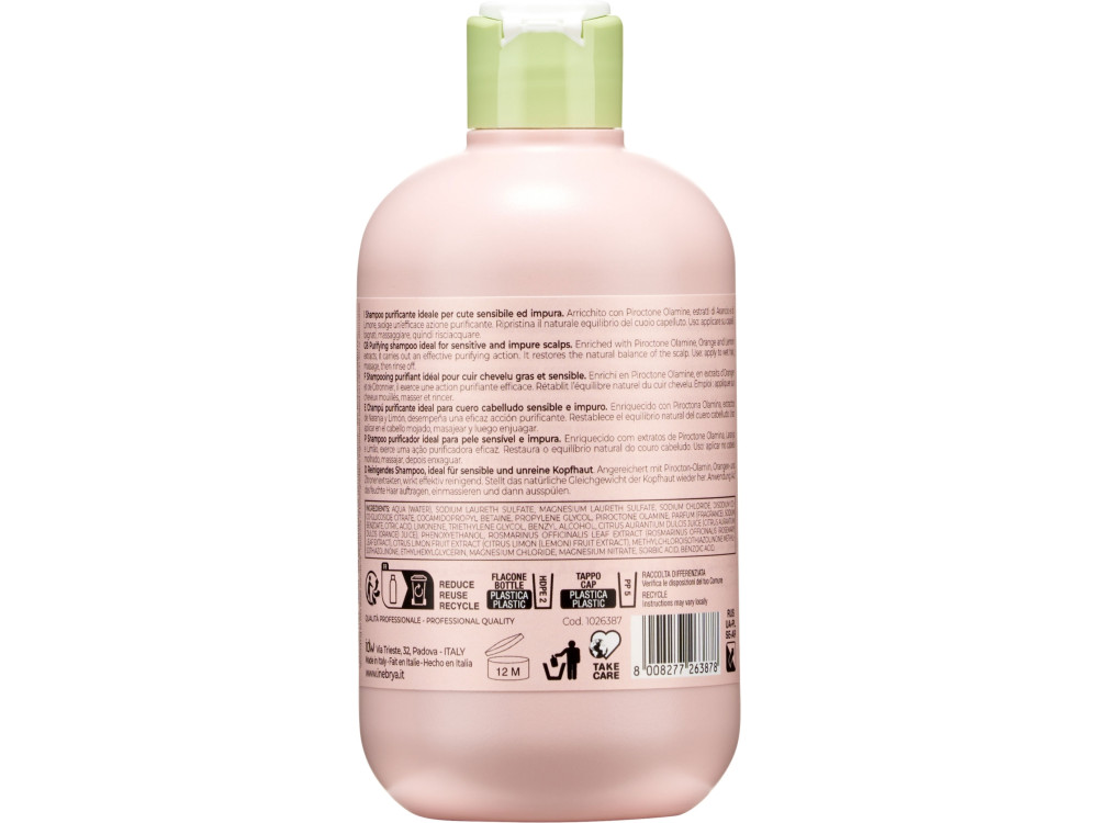 Шампунь проти лупи, для проблемної та чутливої шкіри голови Inebrya ice cream cleany shampoo 300 мл