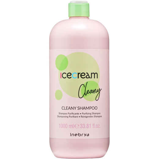 Шампунь проти лупи, для проблемної та чутливої шкіри голови Inebrya ice cream cleany shampoo 1000 мл