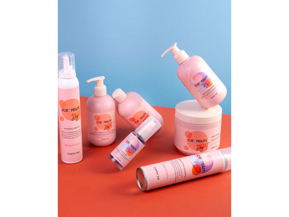 Незмивний мус-кондиціонер Inebrya dry-t leave-in conditioning mousse 200 мл