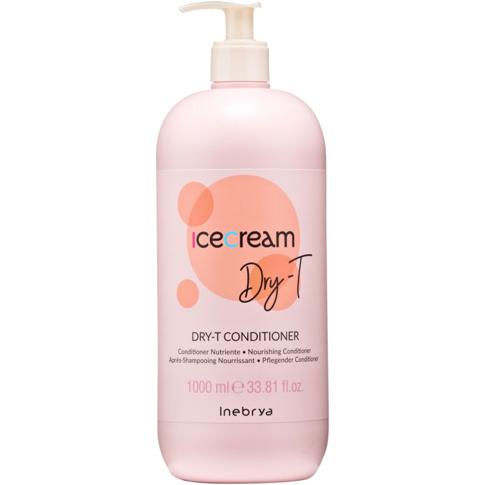 Кондиціонер для сухого, кучерявого та фарбованого волосся Inebrya dry-t conditioner 1000 мл